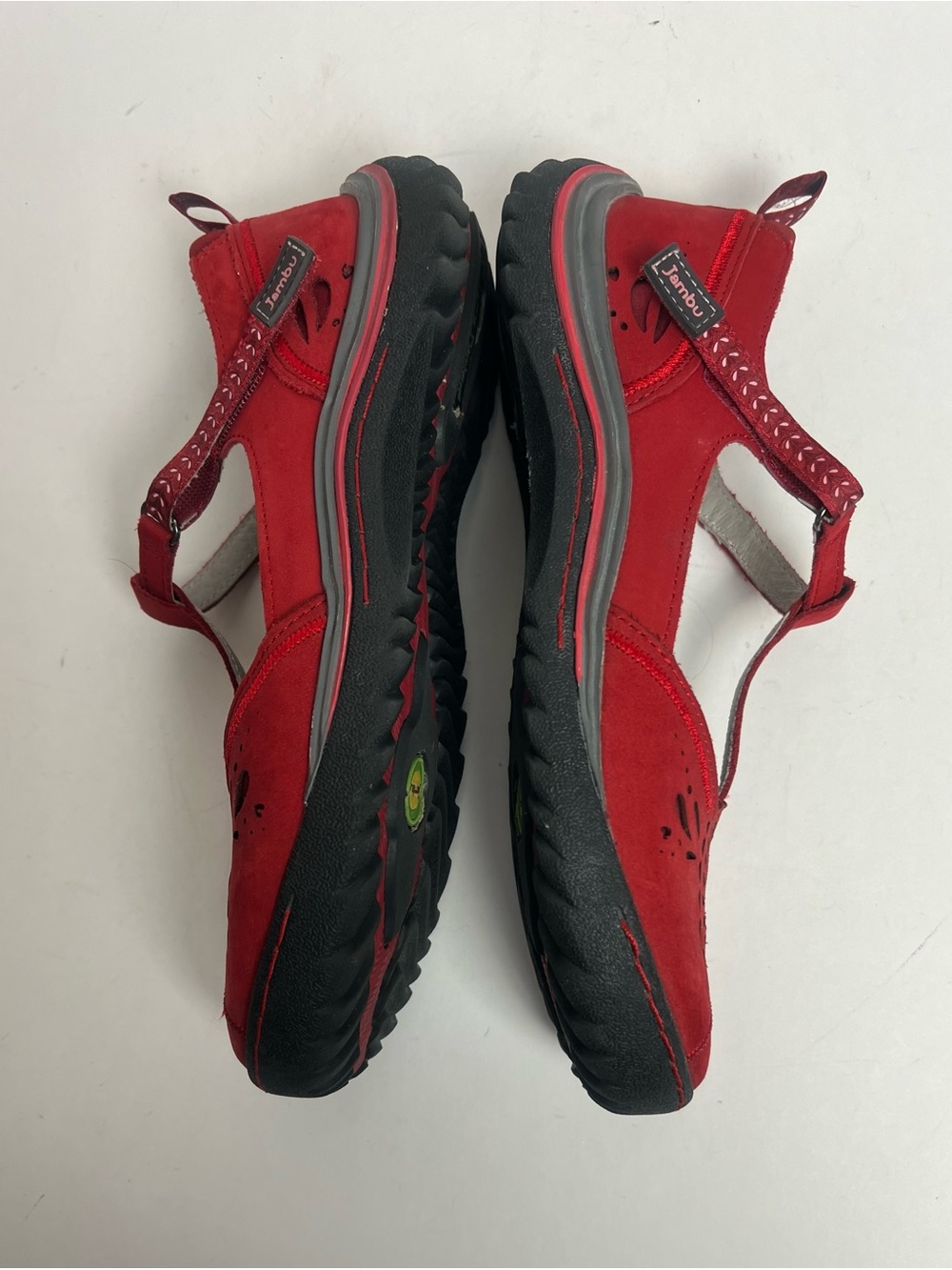 JAMBU Women’s Sunkist Size 8 Red Leather Upper Shoes - Picture 9 of 14